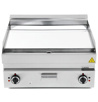 UNNI-COOKING Bak-/Grillplaat | 650 SERIE | Elektrisch | Glad Oppervlak 700x550 (Verchroomd) | 50°C/300°C | 9kW (400V) | 700x650x300/540(h)mm