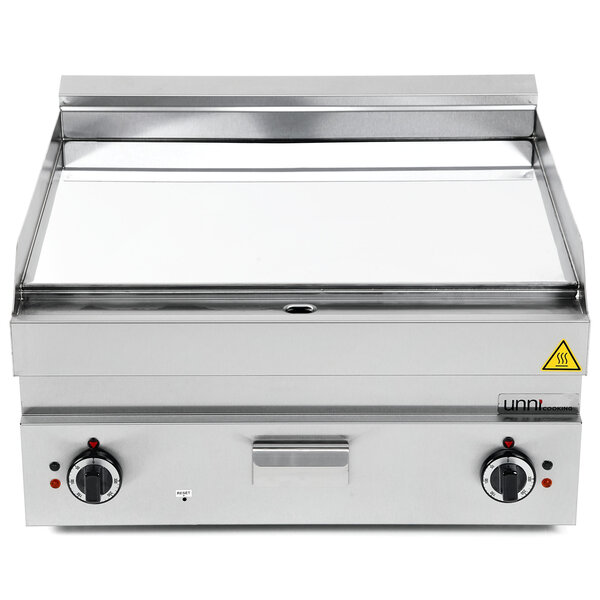 Bak-/Grillplaat | 650 SERIE | Elektrisch | Glad Oppervlak 700x550 (Verchroomd) | 50°C/300°C | 9kW (400V) | 700x650x300/540(h)mm