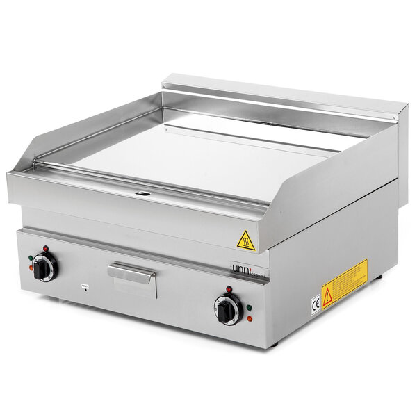 Bak-/Grillplaat | 650 SERIE | Elektrisch | Glad Oppervlak 700x550 (Verchroomd) | 50°C/300°C | 9kW (400V) | 700x650x300/540(h)mm
