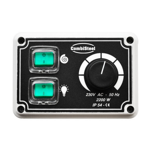 Standenregelaar | 230V | Amp 10 |  Met draaiknop | 2,3kW | 130x90x60(h)mm