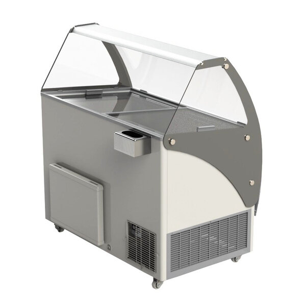 Schepijsvitrine | CURAÇAO | Energiezuinig | 454L | 10x 5L | -15°C/-22°C | Statisch | Gekoelde Reserve | Wielen | 1447x825x1257(h)mm