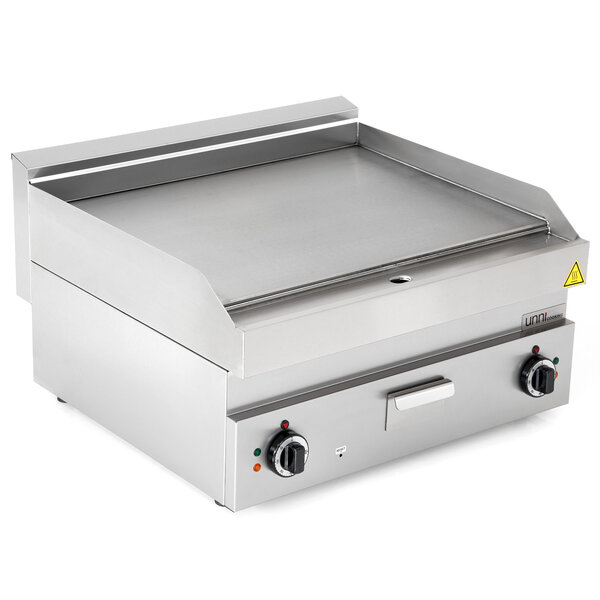 Bak-/Grillplaat | 650 SERIE | Elektrisch | Glad Oppervlak 700x550 (RVS) | 50°C/300°C | 9kW (400V) | 700x650x300/540(h)mm