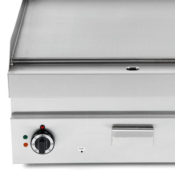 Bak-/Grillplaat | 650 SERIE | Elektrisch | Glad Oppervlak 700x550 (RVS) | 50°C/300°C | 9kW (400V) | 700x650x300/540(h)mm
