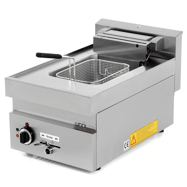 Friteuse | 650 SERIE | Elektrisch | 10L | 100°C/180°C | 7.5kW (400V) | Aftapkraan | 400x650x350/540(h)mm