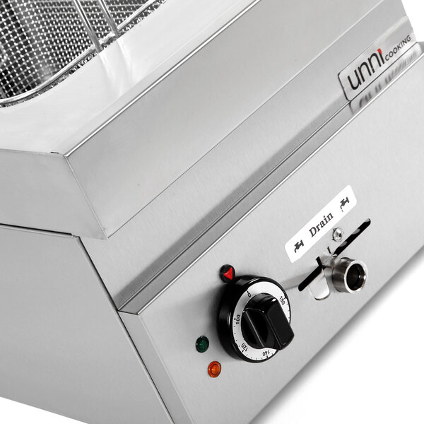 Friteuse | 650 SERIE | Elektrisch | 10L | 100°C/180°C | 7.5kW (400V) | Aftapkraan | 400x650x350/540(h)mm