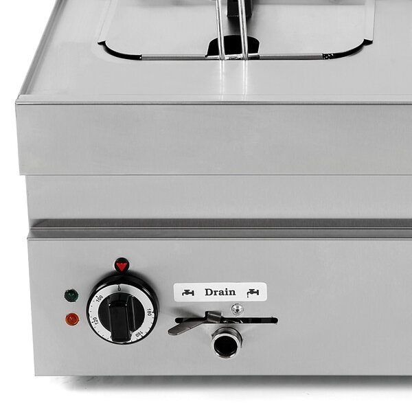 Horeca friteuse | 650 SERIE | Elektrisch | 10+10L | 100°C/180°C | 15kW (400V) | Aftapkranen | 700x650x350/540(h)mm