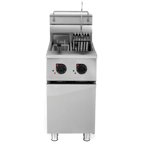 Friteuse | Elektrisch | 12.5+12.5L | 100°C/180°C | 18kW (400V) | Aftapkranen | 560x760x850/1100(h)mm
