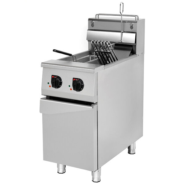 Friteuse | Elektrisch | 12.5+12.5L | 100°C/180°C | 18kW (400V) | Aftapkranen | 560x760x850/1100(h)mm
