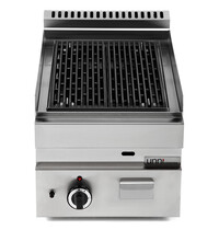 UNNI-COOKING Lavasteengrill | 650 SERIE | Gas | Oppervlak 330x500 (Gietijzer) | 80°C/300°C | 5.5kW | Piëzo Ontsteking | 400x650x300/540(h)mm