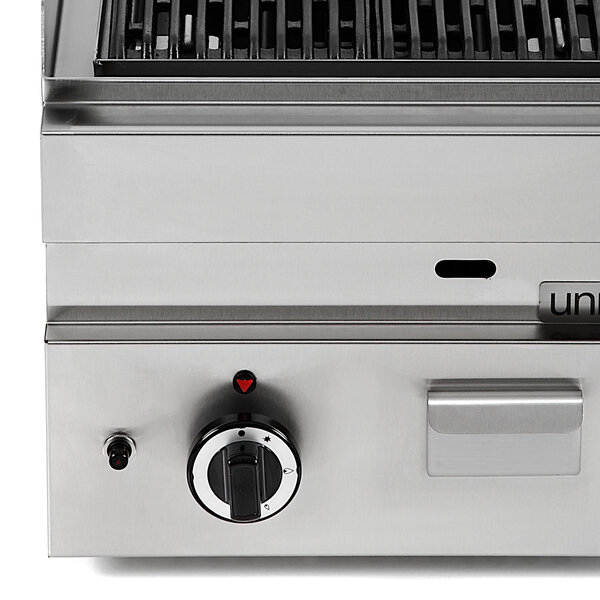 Lavasteengrill | 650 SERIE | Gas | Oppervlak 330x500 (Gietijzer) | 80°C/300°C | 5.5kW | Piëzo Ontsteking | 400x650x300/540(h)mm