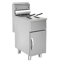 UNNI-COOKING Friteuse | Aardgas | 21L | 30°C/190°C | 27kW | Aftapkraan | 400x760x850/1100(h)mm