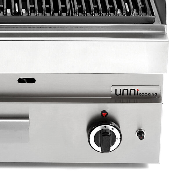 Lavasteengrill | 650 SERIE | Gas | Oppervlak 660x500 (Gietijzer) | 80°C/300°C | 11kW | Piëzo Ontsteking | 700x650x300/540(h)mm