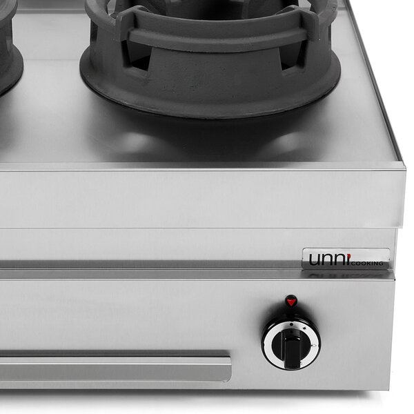 Wokfornuis | 650 SERIE | Tafelmodel | Gas | 2 Branders | 30kW | 800x650x300/540(h)mm