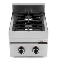 UNNI-COOKING Fornuis | 650 SERIE | Tafelmodel | Gas | 2 Branders | 2x 6.5kW | 400x650x300/540(h)mm