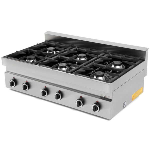 Fornuis | 650 SERIE | Tafelmodel | Gas | 6 Branders | 6x 6.5kW | 1100x650x300/540(h)mm