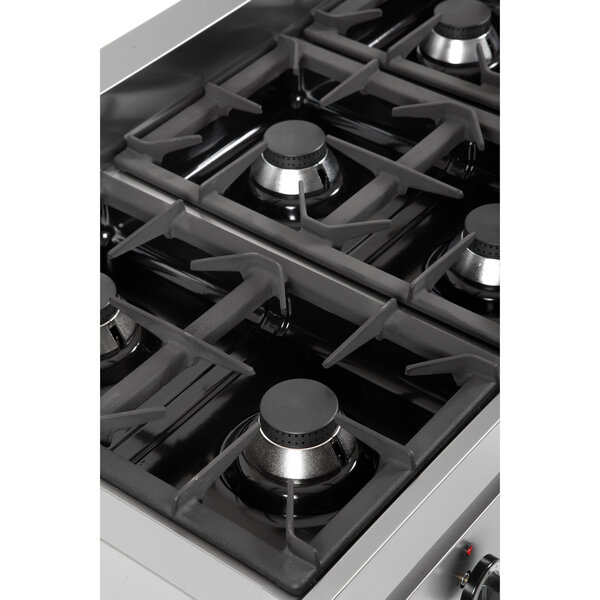 Fornuis | 650 SERIE | Tafelmodel | Gas | 6 Branders | 6x 6.5kW | 1100x650x300/540(h)mm