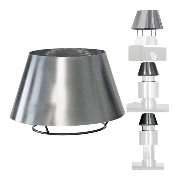 RVS Schoorsteenkap | Diamond Houtskoolovens/-BBQ's | RVS | Hoogte 150mm