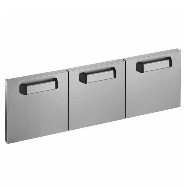 RVS Deuren | Diamond Open Onderstellen (1100mm) | 3 Deuren