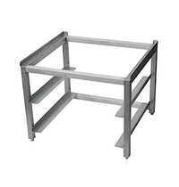 CombiSteel Onderstel Vaatwasser | RVS | 2 Niveaus (500x500) | Stelvoeten | 600x550x450(h)mm