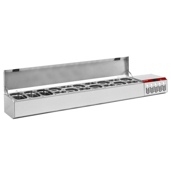 Opzetkoelvitrine | 10x 1/3 GN | 0°C/+8°C | 2260x384x387/401(h)mm