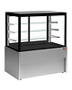 Diamond Neutrale Vitrine | Zwart/Grijs | 4 Niveaus | Schuifdeuren | 1000x780x1380(h)mm 