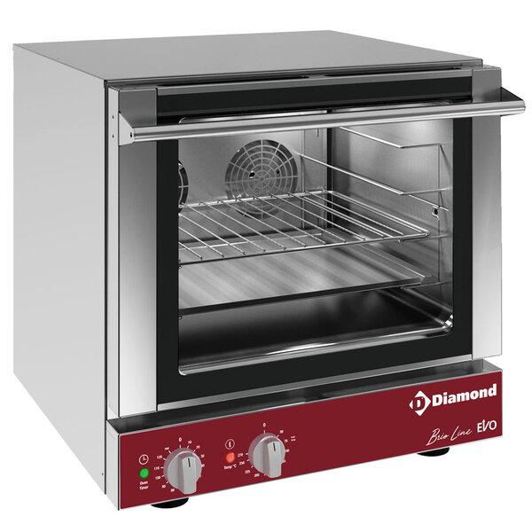 Heteluchtoven | BrioLine | 4 Niveaus (460x340) | Elektrisch | 50°C/270°C | 3.2kW (230V) | 585x605x570(h)mm