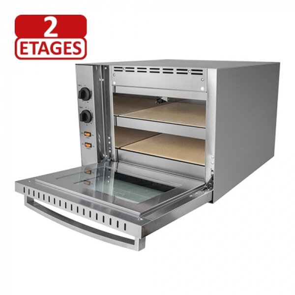 Pizzaoven | 2x Ø36cm | 50°C/300°C | 3kW (230V) | 610x560x420(h)mm