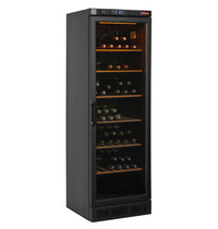 Diamond Wijnkoelkast | 380L | 118x 75cl | 1 Zone | +5°C/+18°C | Statisch + Ventilator | Glasdeur | 595x595x1840(h)mm 