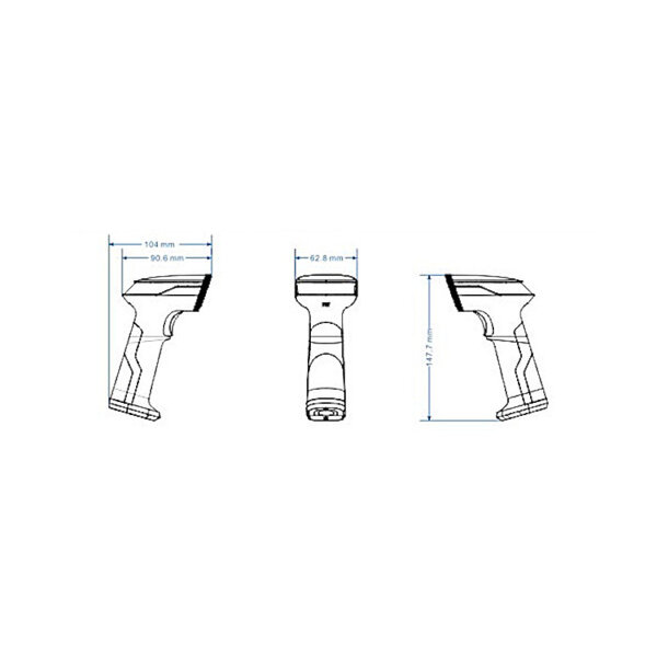 Barcodescanner | XL-9620C | Mobiel (Draadloos) | 2D-Laser | 60/sec | USB | 148x63x91(h)mm