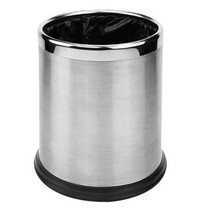 Probbax Afvalbak | RVS (Geborsteld/Glanzend) | 10L | Open | Ø223x280(h)mm 