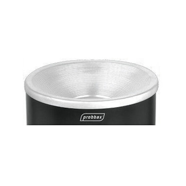 Afvalbak + Asbak | Metaal (Zwart) | 30L | Ø250x650(h)mm