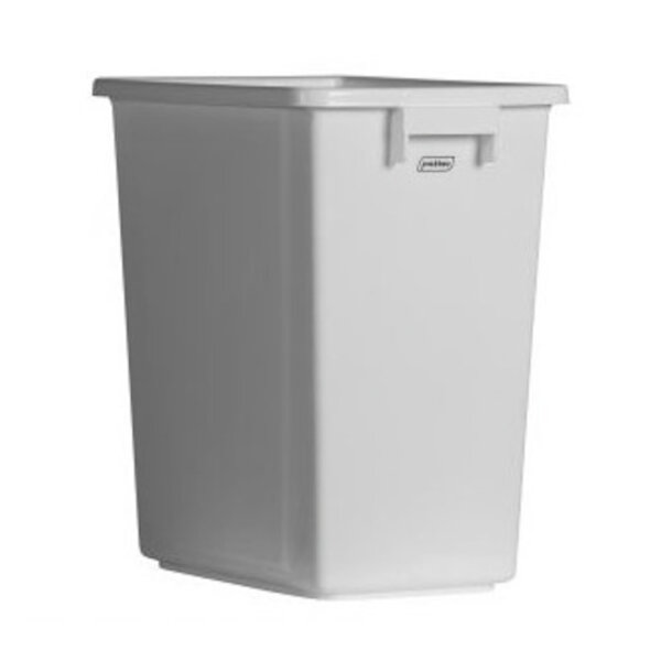 Afvalbak | Kunststof (Wit) | 20L | Tuimeldeksel | 340x240x450(h)mm
