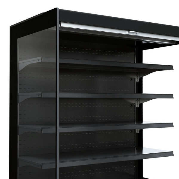 Wandkoeling | JAMIE | Zwart | +2°C/+4°C | Geforceerd | 5 Schappen | 2.3kW | Intern Nachtgordijn | 1935x665x1920(h)mm