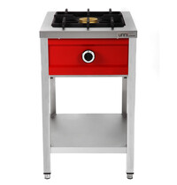 UNNI-COOKING Pannenkoekenfornuis | Gas | 1 Brander | 8kW | Bodemschap | 500x600x850/900(h)mm