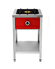 UNNI-COOKING Pannenkoekenfornuis | Gas | 1 Brander | 8kW | Bodemschap | 500x600x850/900(h)mm 