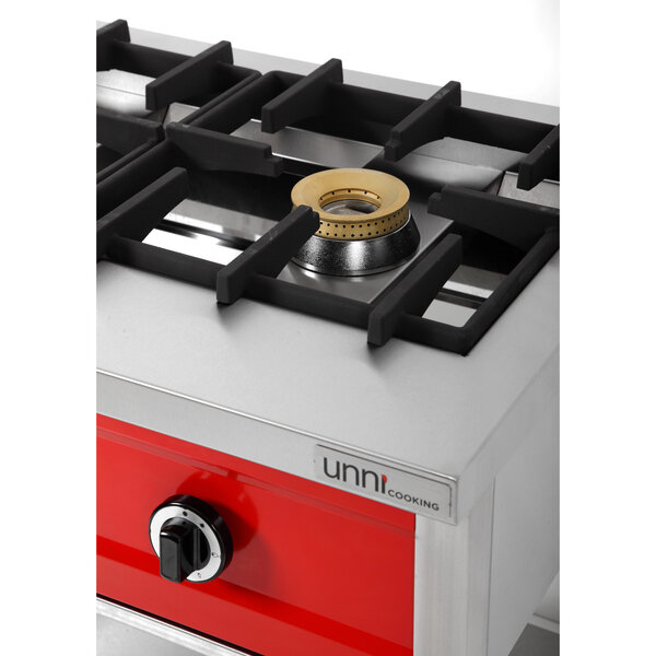 Pannenkoekenfornuis | Gas | 2 Branders | 2x 8kW | Bodemschap | 900x600x850/900(h)mm