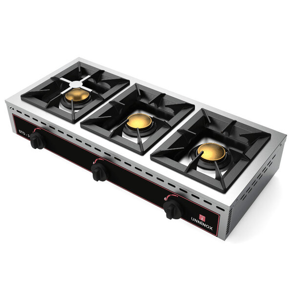 Fornuis | Tafelmodel (Laag) | Gas | 3 Branders | 3x 7kW | 1010x510x200(h)mm