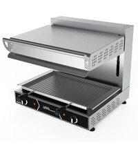 UNNI-COOKING Salamander Grill | Hoogte Verstelbaar | 2 Zones | 3kW (230V) | 600x500x540(h)mm 