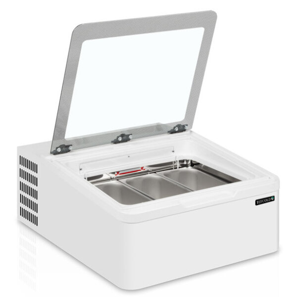 Schepijsvitrine | ICE | Energiezuinig | Wit | 3x 5L | -10°C/-22°C | Statisch | Scharnier Achter | 654x790x345(h)mm