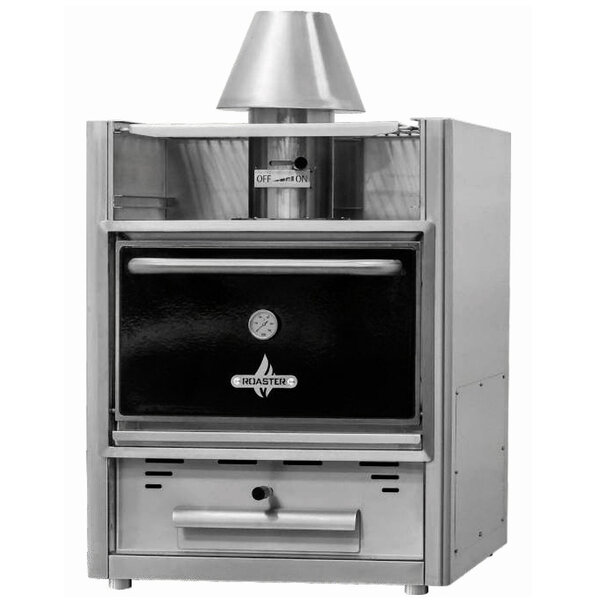 Houtskooloven + Onderstel | RVS | 75 Maaltijden | 968x556x1835(h)mm