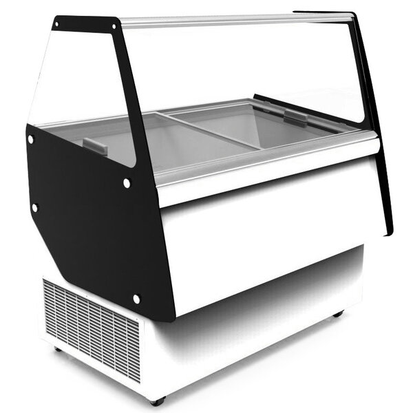 Schepijsvitrine | IBIZA | 358L | 8x 5L | -14°C/-24°C | Statisch | Gekoelde Reserve | Wielen | 1194x842x1285(h)mm