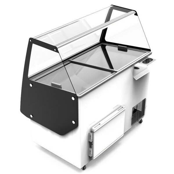 Schepijsvitrine | IBIZA | 358L | 8x 5L | -14°C/-24°C | Statisch | Gekoelde Reserve | Wielen | 1194x842x1285(h)mm