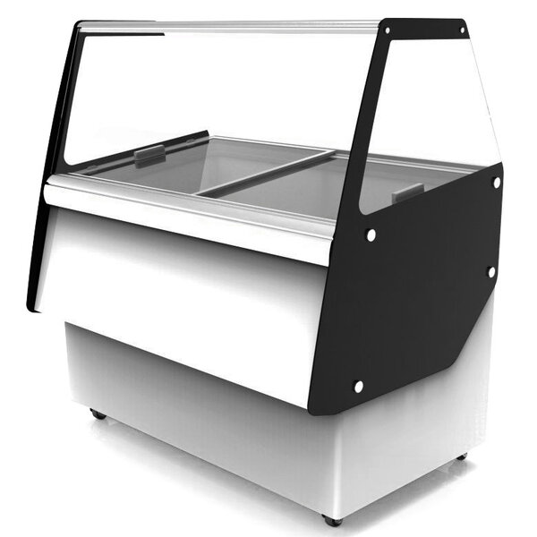 Schepijsvitrine | IBIZA | 358L | 8x 5L | -14°C/-24°C | Statisch | Gekoelde Reserve | Wielen | 1194x842x1285(h)mm