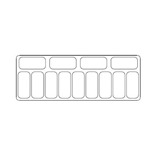 Schepijsvitrine | CUBA | 540L | 13x 5L | -14°C/-24°C | Statisch | Gekoelde Reserve | Wielen | 1664x842x1285(h)mm