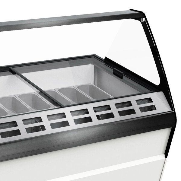 Schepijsvitrine | HAWAII | Energiezuinig | 630L | 16x 5L | -15°C/-22°C | Statisch | Gekoelde Reserve | Wielen | 1590x1195x1335(h)mm