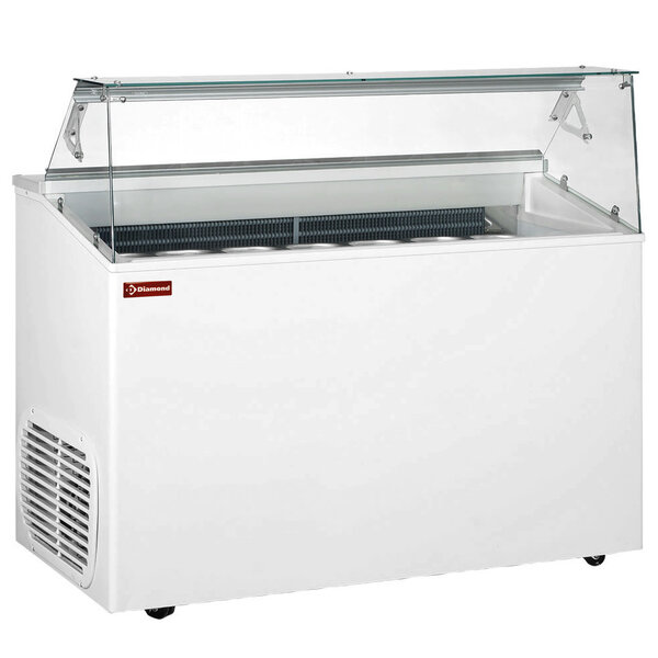 Schepijsvitrine | TOP | 293L | 7x 5L | -15°C/-20°C | Statisch | Gekoelde Reserve | Wielen | 1350x673x1175(h)mm