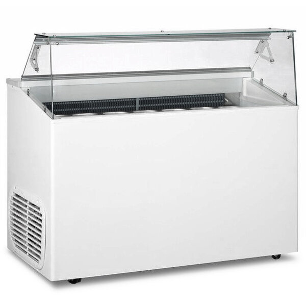 Schepijsvitrine | TOP | 293L | 7x 5L | -15°C/-20°C | Statisch | Gekoelde Reserve | Wielen | 1350x673x1175(h)mm