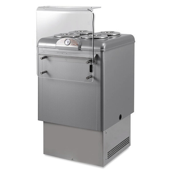 Schepijsvitrine | DOLCE VITA LUXE | 146L | 4x 7.5L | -5°C/-20°C | Geforceerd | Gekoelde Reserve | Wielen | 654x758x1030(h)mm