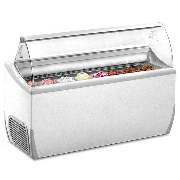 Schepijsvitrine | J EXTRA | 423L | 9x 5L | -15°C/-20°C | Statisch | Gekoelde Reserve | Wielen | 1656x723x1253(h)mm