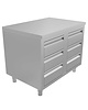 UNNINOX Werktafel | RVS | 6 Laden | 1000x600x850(h)mm 